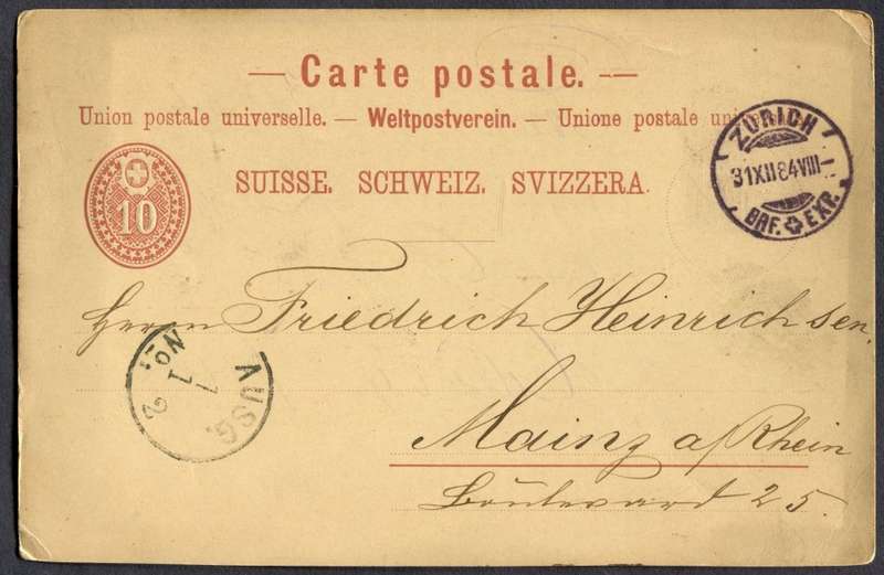 Switzerland - Post Card