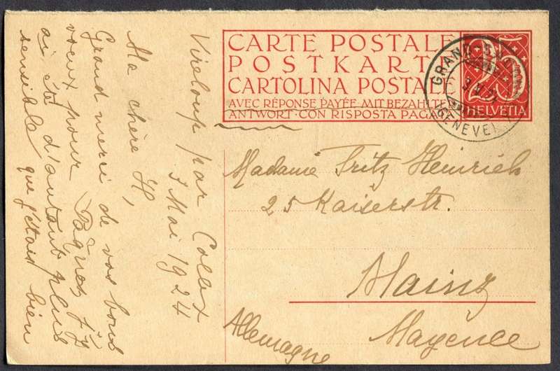 Switzerland - Post Card