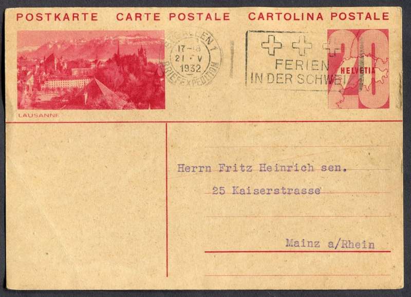 Switzerland - Post Card