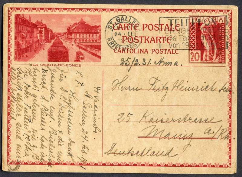 Switzerland - Post Card