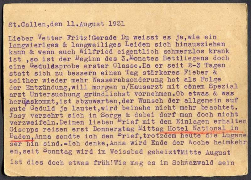 Switzerland - Post Card