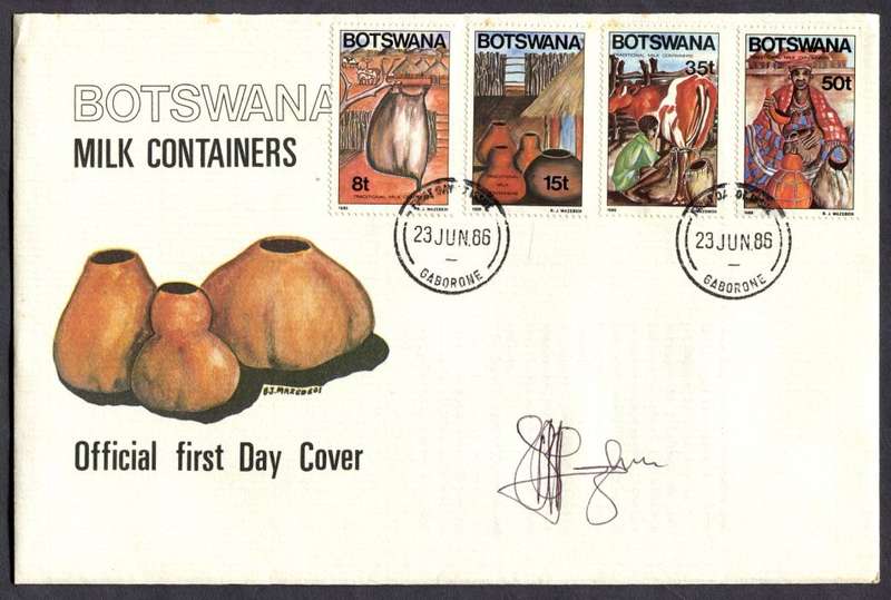 Botswana - FDC - 1986 - Signed by Artist