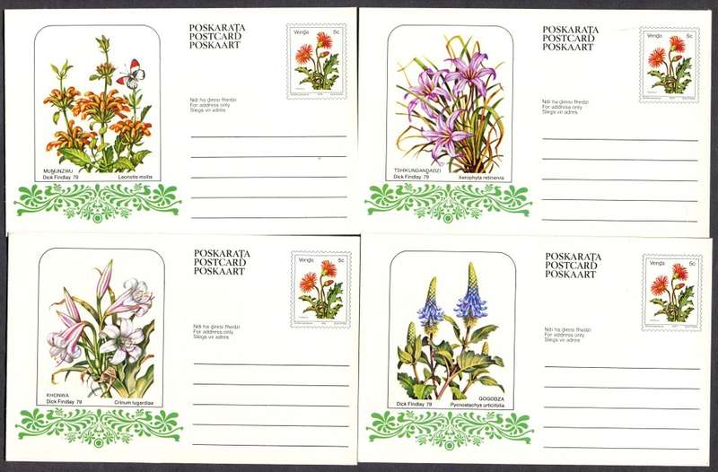 Venda - Postal Stationary - 5 Cent Set of 10 Post Cards