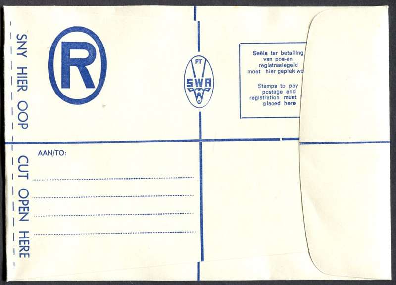 SWA - Postal Stationary - Registered Cover