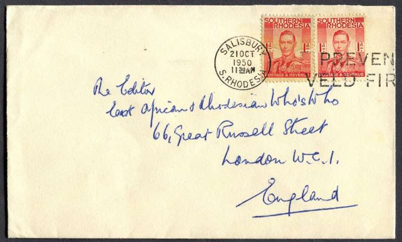 Southern Rhodesia - Cover