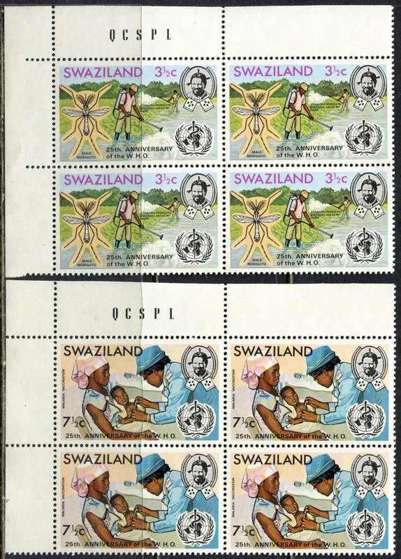 Swaziland - 1973 - MNH - Set of 2 Blocks of 4