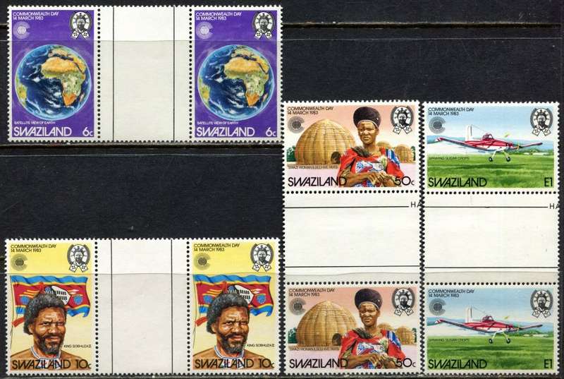 Swaziland - 1983 - MNH - Set of Gutter Pairs
