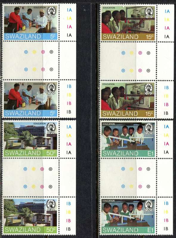 Swaziland - 1984 - MNH - Set of Gutter Pairs