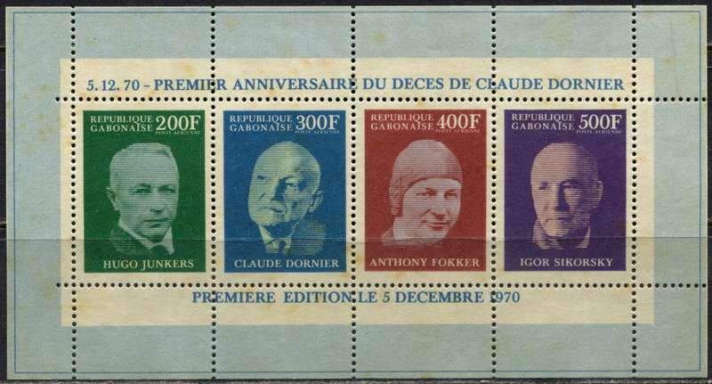 Gabon - Miniature Sheet - MNH - Toned