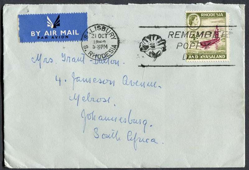 Rhodesia and Nyasaland - Cover