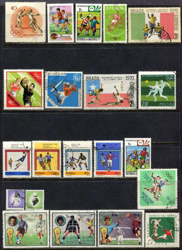 Sport - Bulk Lot of 145 Stamps Mostly Used(CTO) Some Duplication