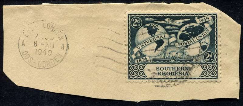 Southern Rhodesia - 1949 - Used on Piece