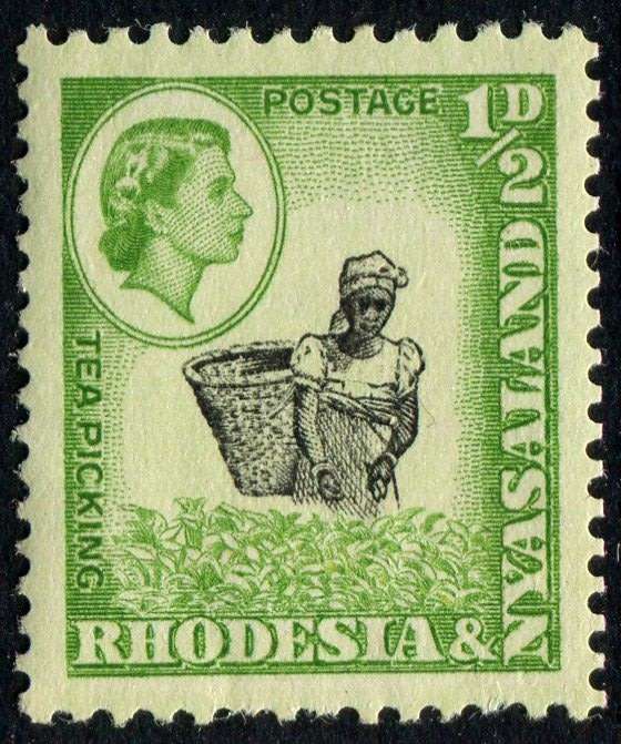 Rhodesia and Nyasaland - Coil Stamp perf 12.5 x 14 - 1959 - MNH
