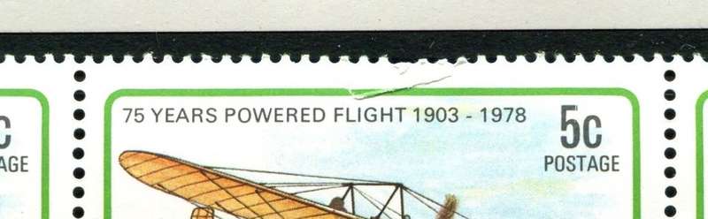 Rhodesia - Aircraft - Set of 6 Imprint Blocks of 6 - 1978 - MNH 5c Top Middel Stamp Damaged