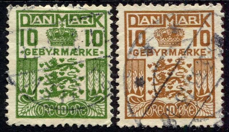 Denmark - Special Fee - 1926 - Used - Solid Background