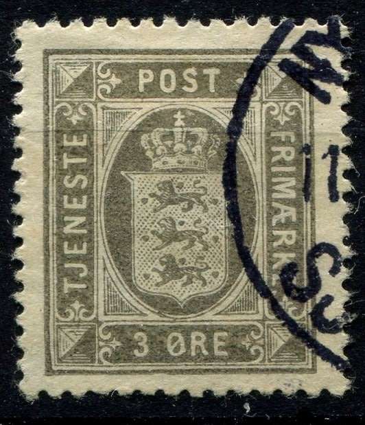 Denmark - Official - 1875 - Used
