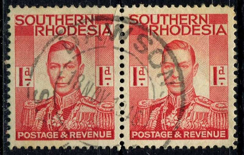 Southern Rhodesia - 1937 - Pair Used