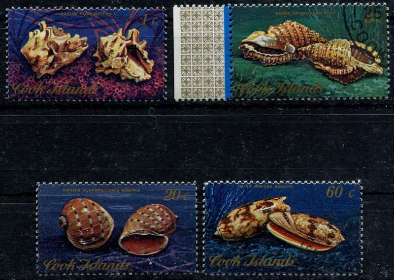 Cook Islands  - Shells - 1974 - Used