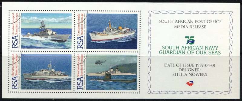 RSA - Ships - Miniature Sheet - Cinderella - Press Release - 1997 - MNH