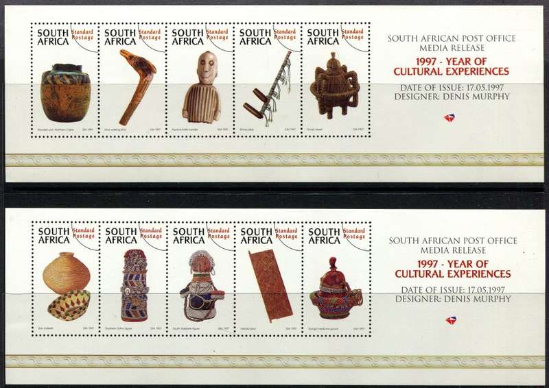 RSA - Set of 2 Miniature Sheets - Cinderella - Press Release - 1997 - MNH