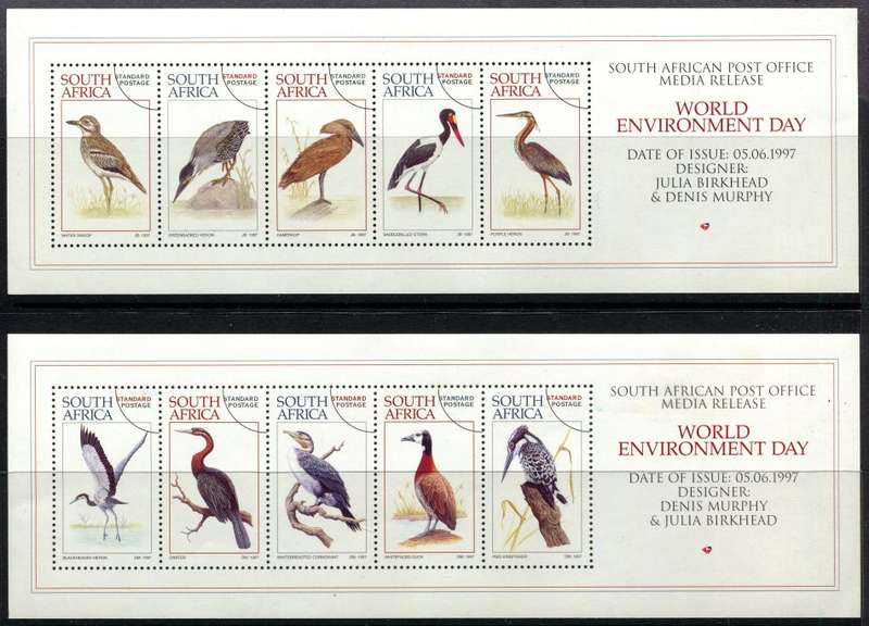 RSA - Birds - Set of 2 Miniature Sheets - Cinderella - Press Release - 1997 - MNH
