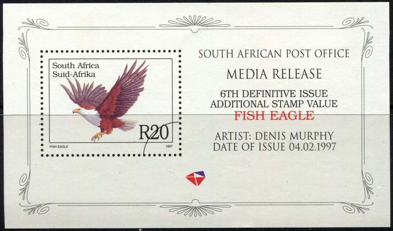 RSA - Birds -  Miniature Sheet - Cinderella - Press Release - 1997 - MNH