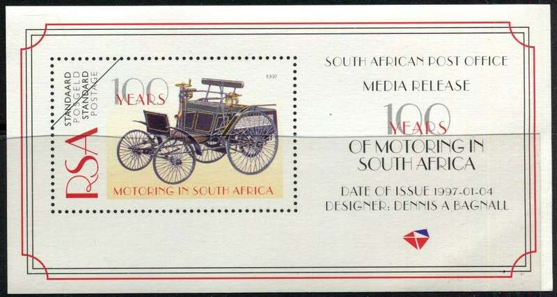 RSA -  Miniature Sheet - Cinderella - Press Release - 1997 - MNH