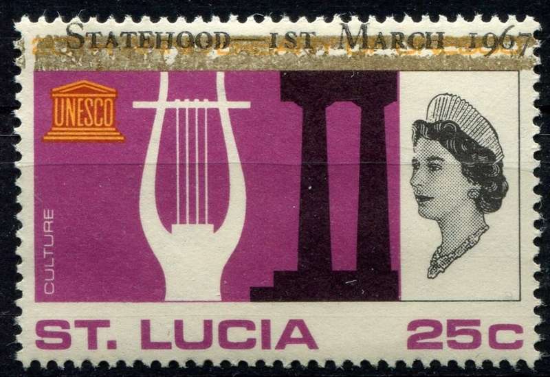 St. Lucia - 1967 - MNH - Overprint in Black