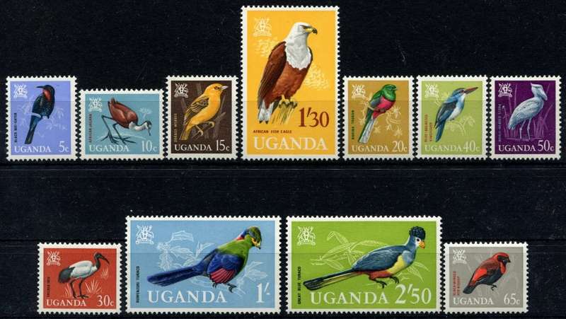 Uganda - Birds - 1965 - MNH