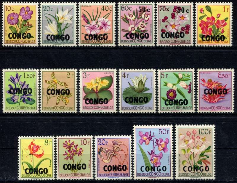 Congo - Flowers - 1960 - MM