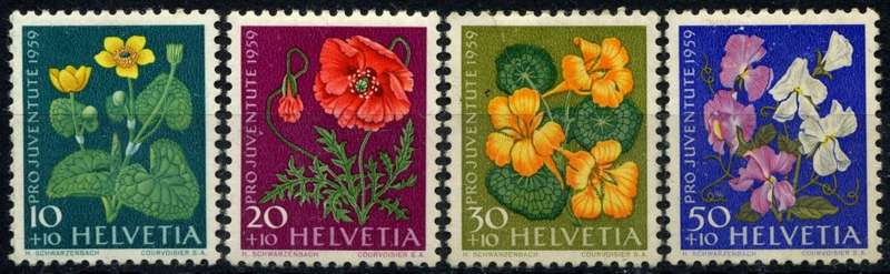 Switzerland - Flowers - 1959 - MM