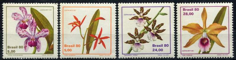 Brazil - Flowers - 1980 - MNH