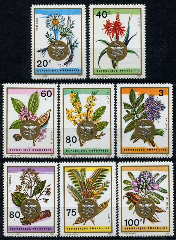 Rwanda - Flowers - 1965 - MNH