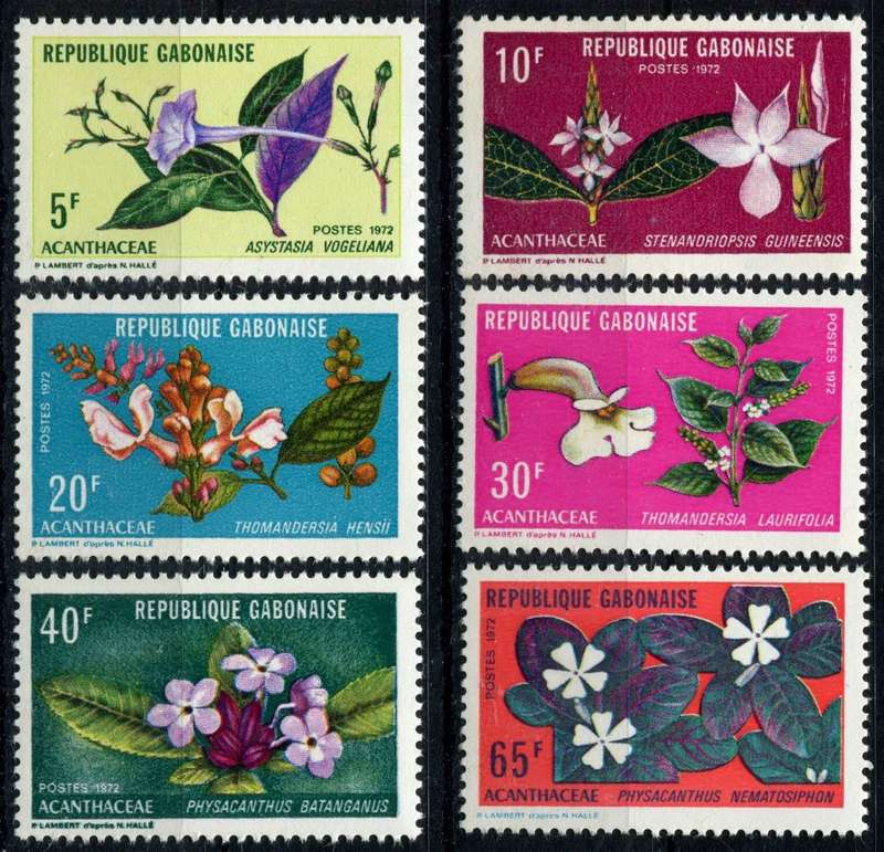 Gabon - Flowers - 1972 - MNH