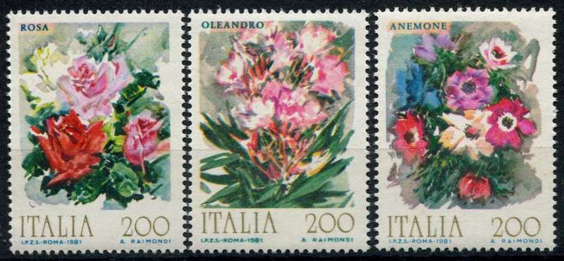 Italy - Flowers - 1981 - MNH