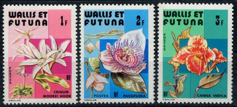 Wallis and Futuna - Flowers - 1982 - MNH