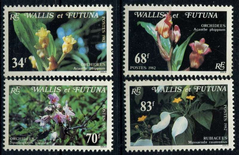 Wallis and Futuna - Flowers - 1982 - MNH
