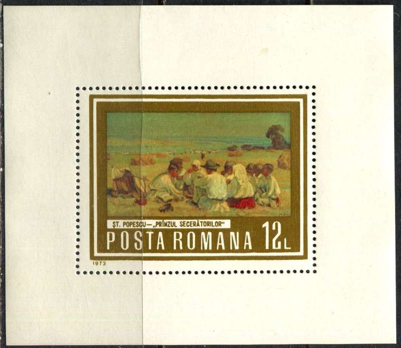 Romania - Art - Miniature Sheet - 1973 - MNH