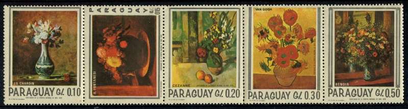 Paraguay - Art/Flowers - MNH