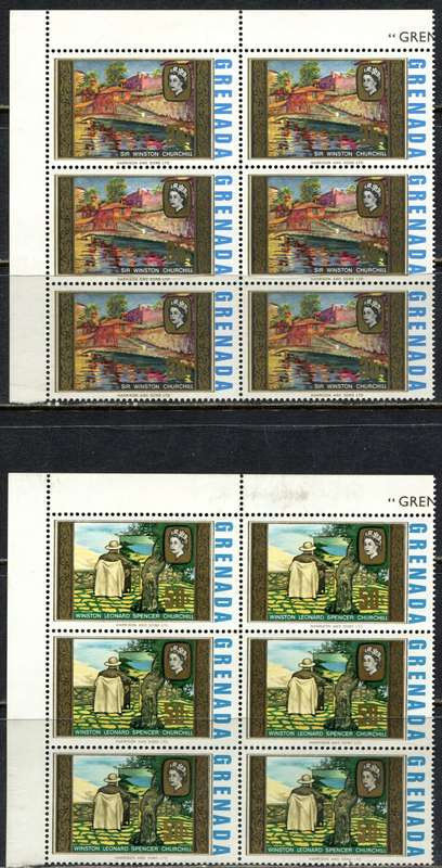 Grenada - Art - Set of 6 Corner Blocks of 6 - 1968 - MNH