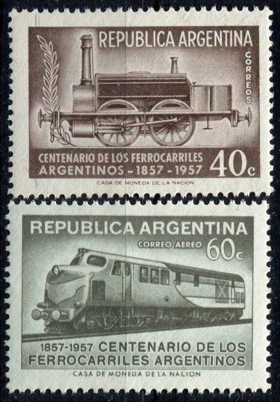 Argentina - Transportation/Trains - 1957 - MNH