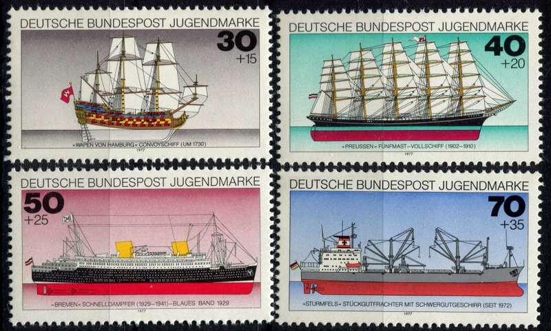 Germany/Federal - Transportation/Ships - 1977 - MNH
