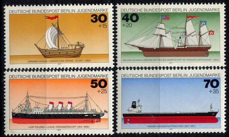 Germany/Berlin - Transportation/Ships - 1977 - MNH