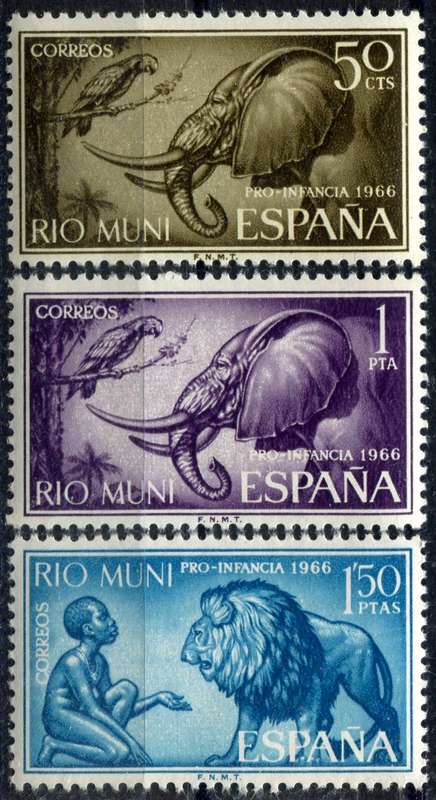 Spanish Colonies - Rio Muni - Animals - 1966 - MNH