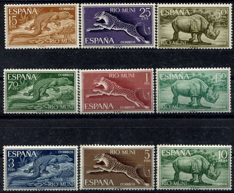 Spanish Colonies - Rio Muni - Animals - 1964 - MNH