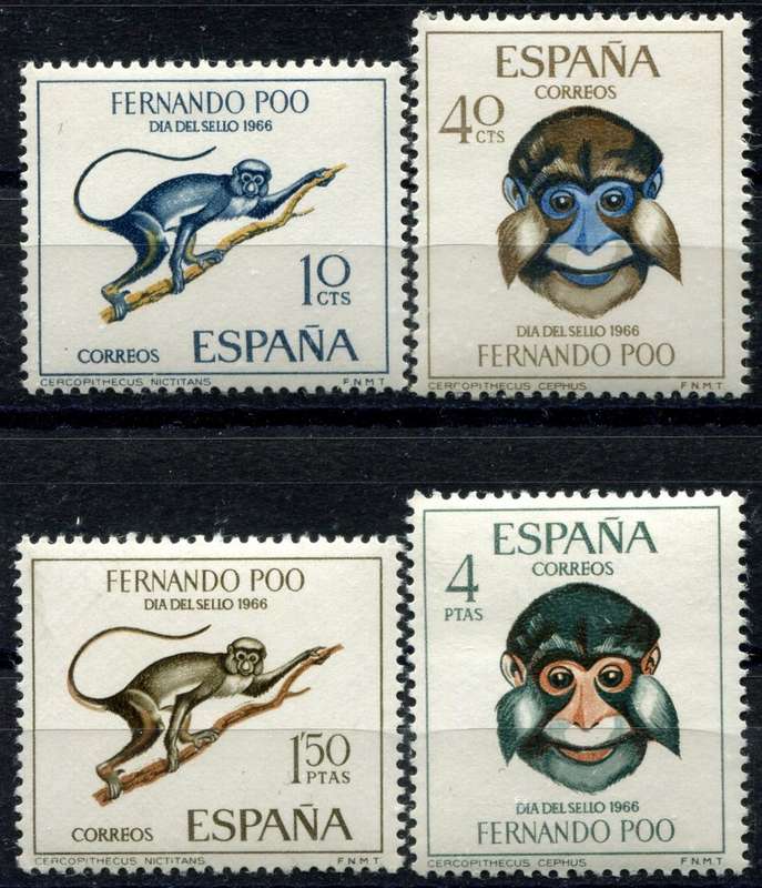 Spanish Colonies - Fernando Poo - Animals - 1966 - MNH