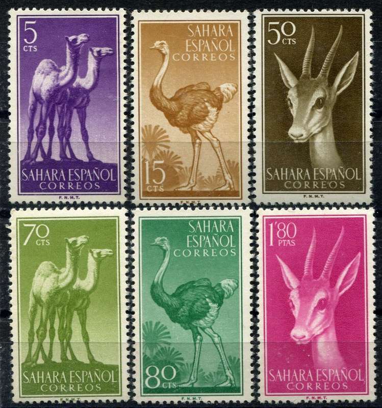 Spanish Colonies - Sahara - Animals - 1957 - MNH