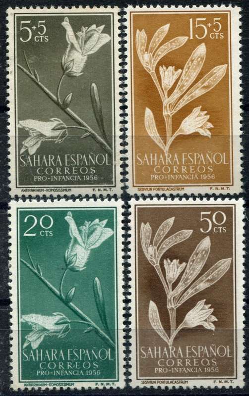 Spanish Colonies - Sahara - Flowers - 1956 - MNH