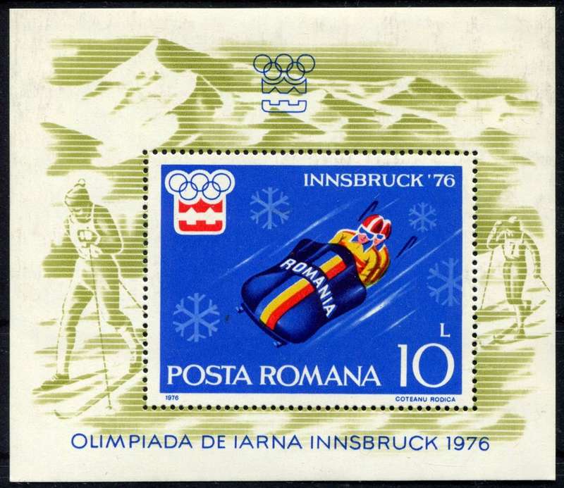 Romania - Miniature Sheet - Sport - 1976 - MNH