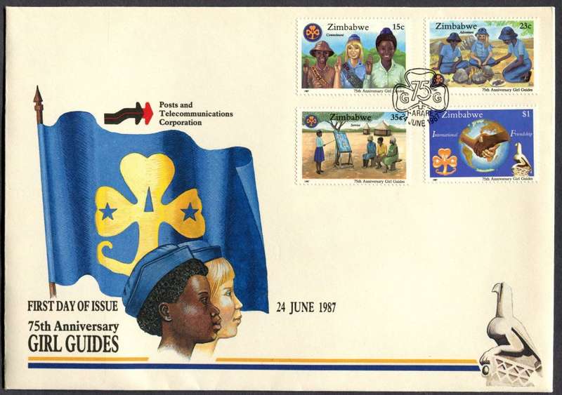 Zimbabwe - FDC - Girl Guides - 1987